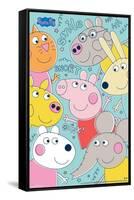 Peppa Pig - Group-Trends International-Framed Stretched Canvas