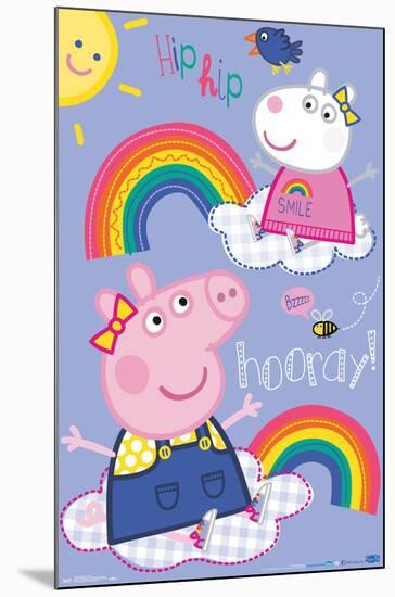 Peppa Pig - Hooray-Trends International-Mounted Poster