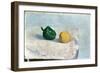 Pepper and Lemon on a White Tablecloth, 1901-Odilon Redon-Framed Giclee Print