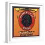 Pepper Leaf Brand - Riverside, California - Citrus Crate Label-Lantern Press-Framed Art Print