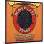 Pepper Leaf Brand - Riverside, California - Citrus Crate Label-Lantern Press-Mounted Art Print