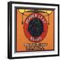 Pepper Leaf Brand - Riverside, California - Citrus Crate Label-Lantern Press-Framed Art Print