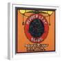 Pepper Leaf Brand - Riverside, California - Citrus Crate Label-Lantern Press-Framed Art Print