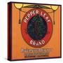 Pepper Leaf Brand - Riverside, California - Citrus Crate Label-Lantern Press-Stretched Canvas