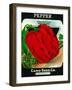 Pepper Seed Packet-Lantern Press-Framed Art Print