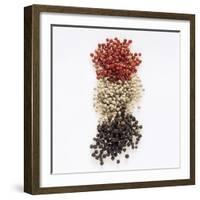 Peppercorns (Pink, White, Black)-Peter Rees-Framed Photographic Print