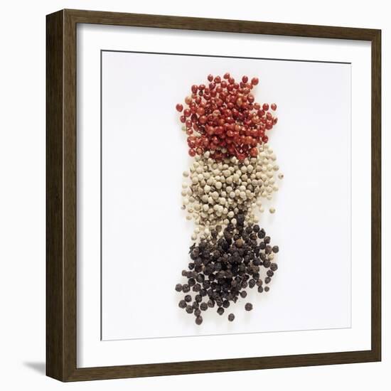 Peppercorns (Pink, White, Black)-Peter Rees-Framed Photographic Print