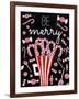 Peppermint Candy Cane Wishes-Elizabeth Medley-Framed Art Print