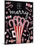 Peppermint Candy Cane Wishes-Elizabeth Medley-Mounted Art Print