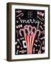 Peppermint Candy Cane Wishes-Elizabeth Medley-Framed Art Print