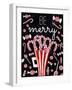 Peppermint Candy Cane Wishes-Elizabeth Medley-Framed Art Print