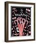 Peppermint Candy Cane Wishes-Elizabeth Medley-Framed Art Print