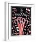 Peppermint Candy Cane Wishes-Elizabeth Medley-Framed Art Print