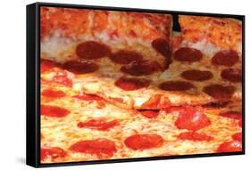 Pepperoni Pizza-Jason Pierce-Framed Stretched Canvas