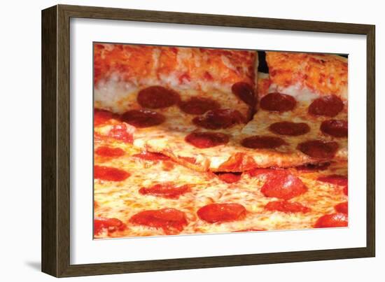 Pepperoni Pizza-Jason Pierce-Framed Art Print