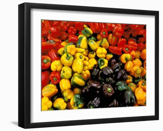 Peppers, Ferry Building Farmer's Market, San Francisco, California, USA-Inger Hogstrom-Framed Photographic Print