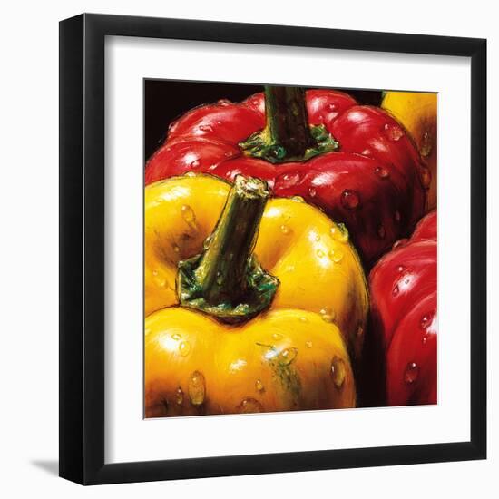 Peppers-null-Framed Art Print