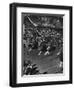 Peppy High School Girl Cheerleaders During their Cheers at the Basketball Game-Francis Miller-Framed Photographic Print