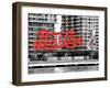 Pepsi Cola Bottling Sign, Long Island City, New York, United States, Black and White Photography-Philippe Hugonnard-Framed Premium Photographic Print