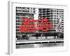 Pepsi Cola Bottling Sign, Long Island City, New York, United States, Black and White Photography-Philippe Hugonnard-Framed Photographic Print