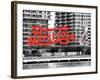 Pepsi Cola Bottling Sign, Long Island City, New York, United States, Black and White Photography-Philippe Hugonnard-Framed Photographic Print