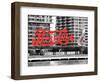 Pepsi Cola Bottling Sign, Long Island City, New York, United States, Black and White Photography-Philippe Hugonnard-Framed Photographic Print