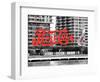 Pepsi Cola Bottling Sign, Long Island City, New York, United States, Black and White Photography-Philippe Hugonnard-Framed Photographic Print