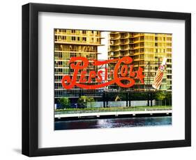 Pepsi Cola Bottling Sign, Long Island City, New York, United States, Colors Style-Philippe Hugonnard-Framed Photographic Print