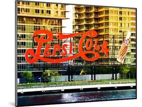 Pepsi Cola Bottling Sign, Long Island City, New York, United States, Colors Style-Philippe Hugonnard-Mounted Photographic Print