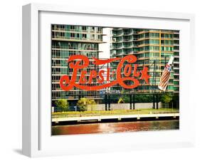 Pepsi Cola Bottling Sign, Long Island City, New York, United States, Vintage-Philippe Hugonnard-Framed Photographic Print