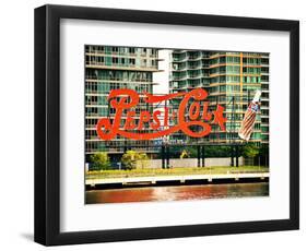 Pepsi Cola Bottling Sign, Long Island City, New York, United States, Vintage-Philippe Hugonnard-Framed Photographic Print