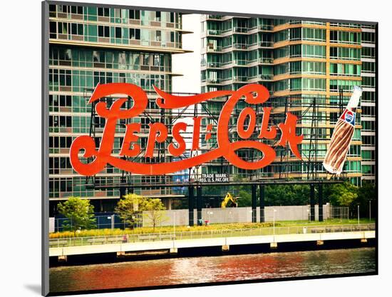 Pepsi Cola Bottling Sign, Long Island City, New York, United States, Vintage-Philippe Hugonnard-Mounted Photographic Print