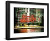 Pepsi Cola Bottling Sign, Long Island City, New York, Vintage, White Frame, Full Size Photography-Philippe Hugonnard-Framed Art Print