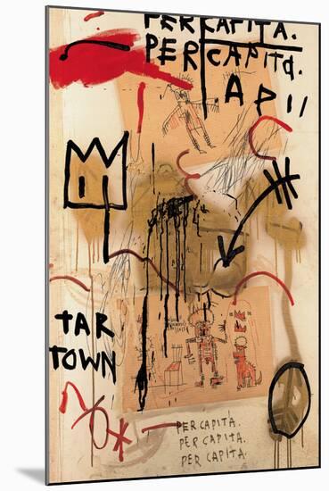 Per Capita, 1982-Jean-Michel Basquiat-Mounted Giclee Print