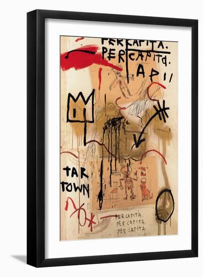 Per Capita, 1982-Jean-Michel Basquiat-Framed Premium Giclee Print