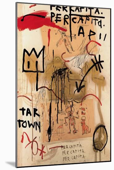 Per Capita, 1982-Jean-Michel Basquiat-Mounted Giclee Print