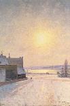Sun and Snow, Scene from Stockholm-Per Ekstrom-Framed Stretched Canvas