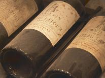 Wooden Barrels with Aging Wine in Cellar, Domaine E Guigal, Ampuis, Cote Rotie, Rhone, France-Per Karlsson-Photographic Print