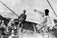 Leif Ericson Discovering America-Per Krohg-Giclee Print