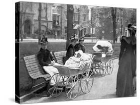 Perambulating Victorians, Philadelphia, Pennsylvania-null-Stretched Canvas