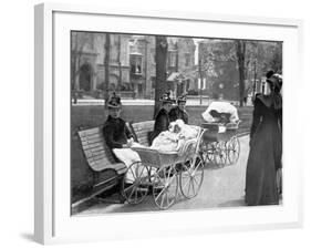 Perambulating Victorians, Philadelphia, Pennsylvania-null-Framed Photo