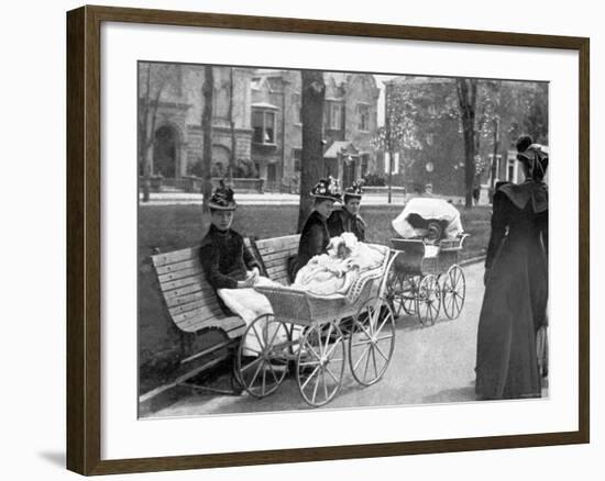 Perambulating Victorians, Philadelphia, Pennsylvania-null-Framed Photo