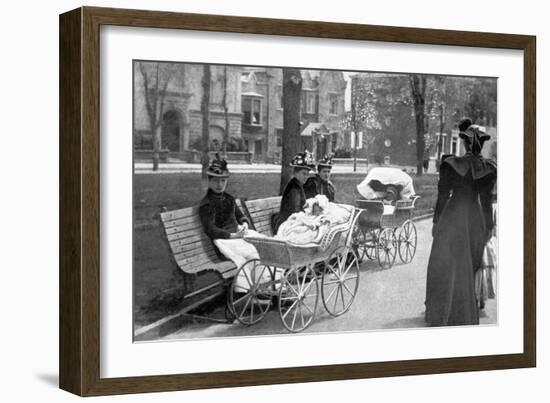 Perambulating Victorians, Philadelphia, Pennsylvania-null-Framed Premium Giclee Print
