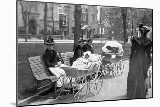 Perambulating Victorians, Philadelphia, Pennsylvania-null-Mounted Premium Giclee Print