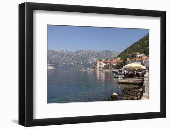 Perast Harbour and Promenade-Charlie Harding-Framed Photographic Print