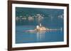 Perast, Montenegro. Bay of Kotor. The artificial island of Our Lady of the Rock.-null-Framed Photographic Print