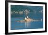 Perast, Montenegro. Bay of Kotor. The artificial island of Our Lady of the Rock.-null-Framed Photographic Print