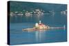 Perast, Montenegro. Bay of Kotor. The artificial island of Our Lady of the Rock.-null-Stretched Canvas