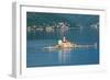 Perast, Montenegro. Bay of Kotor. The artificial island of Our Lady of the Rock.-null-Framed Photographic Print