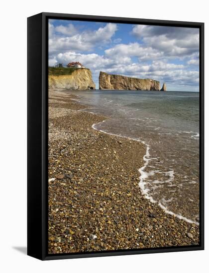Perce Gaspe Bay, Quebec, Canada-Patrick J^ Wall-Framed Stretched Canvas